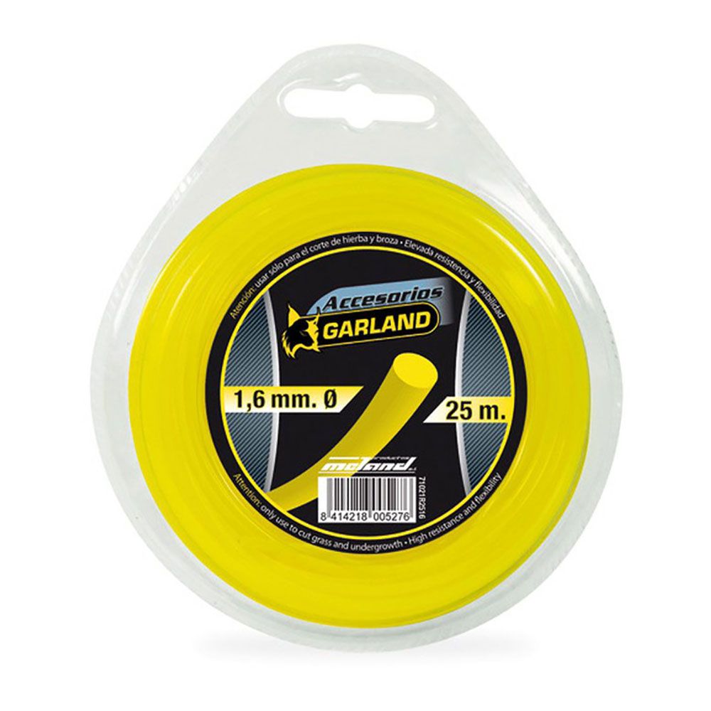 Hilo dispensador para desbrozadora, redondo, ø1,6 mm, dispensador 25 m