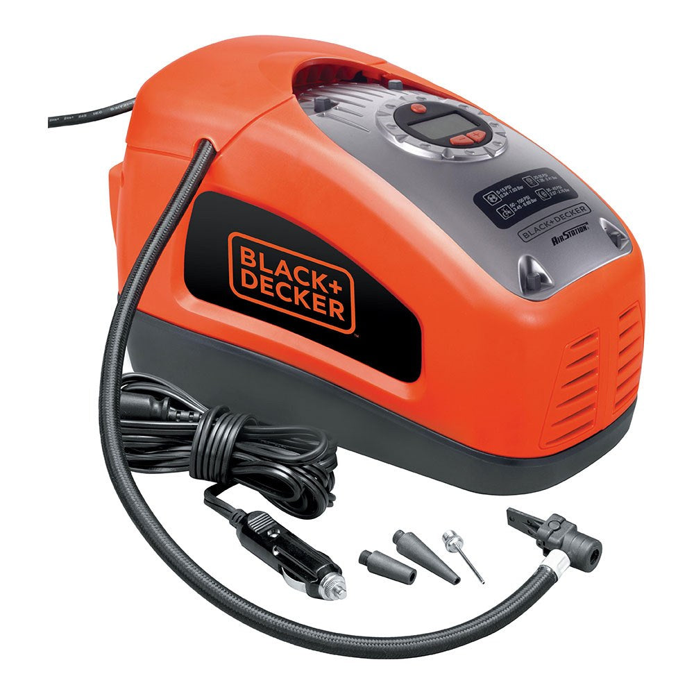 Inflador de aire 230 v ca y 12 v cc con accesorios, 11,03 bar