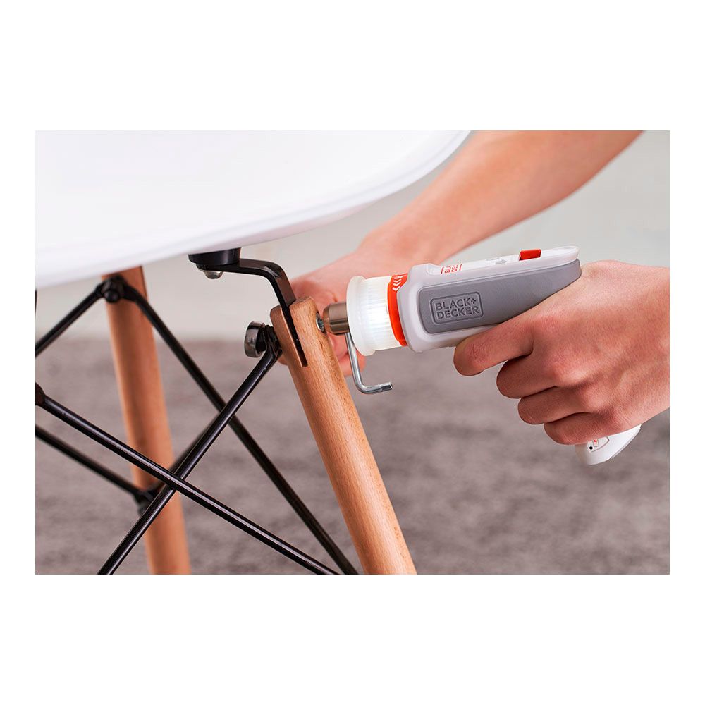 Kit atornillador recargable 3,6 v monta-muebles hexdriver