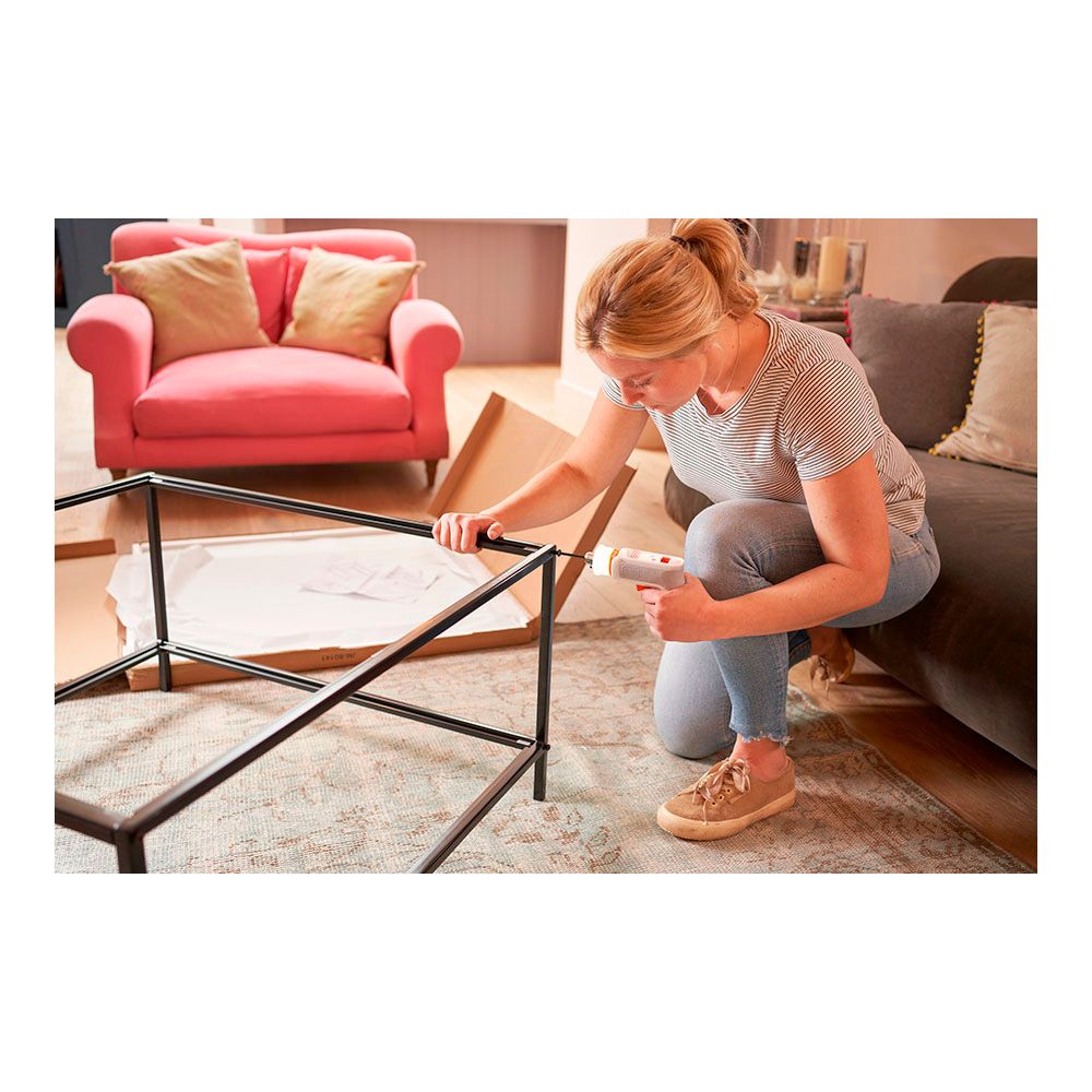 Kit atornillador recargable 3,6 v monta-muebles hexdriver