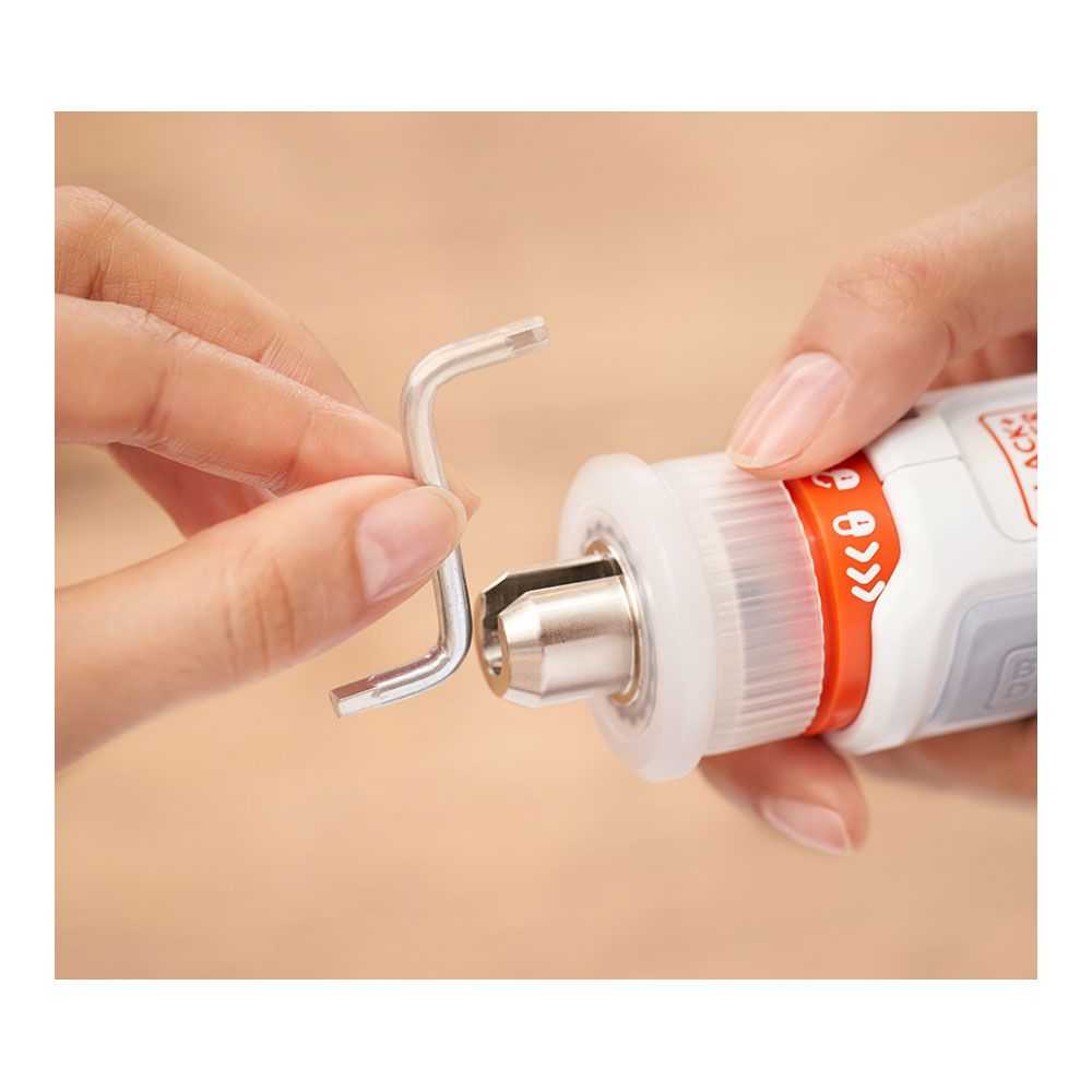 Kit atornillador recargable 3,6 v monta-muebles hexdriver