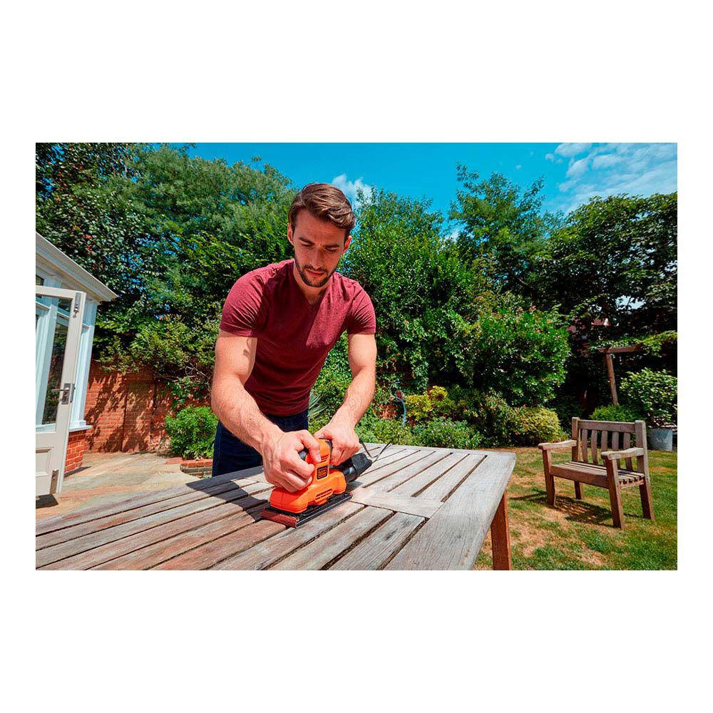 Lijadora orbital 150w de 1/3 bew220-qs black+decker