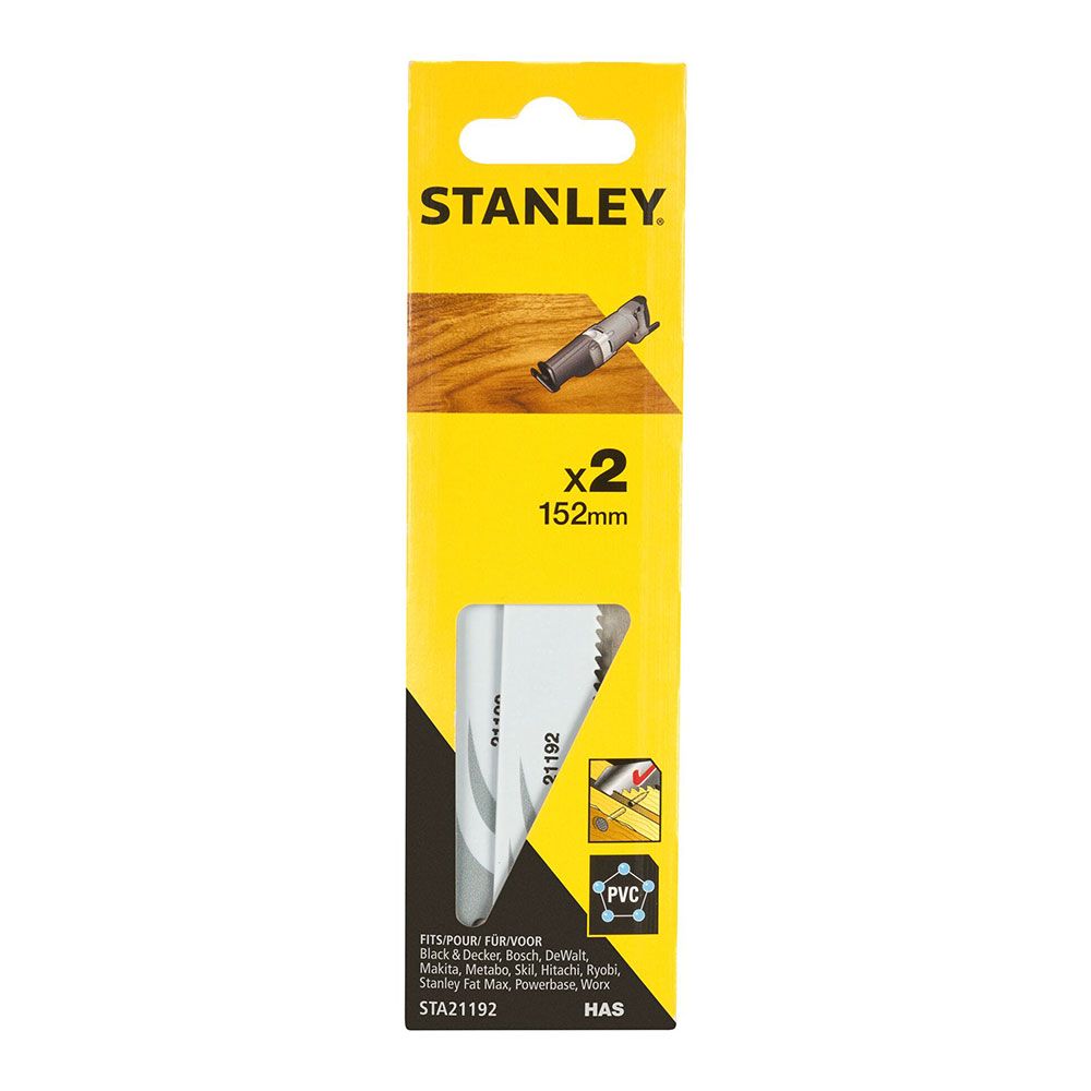 Hojas sierra sable 15,2 cm corte fino, pack 2 uds