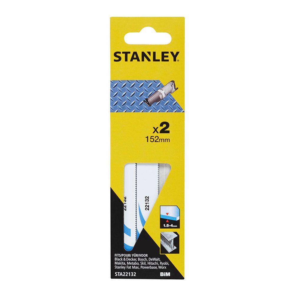 Hojas sierra de sable 15,2 cm metal fino, pack 2 uds