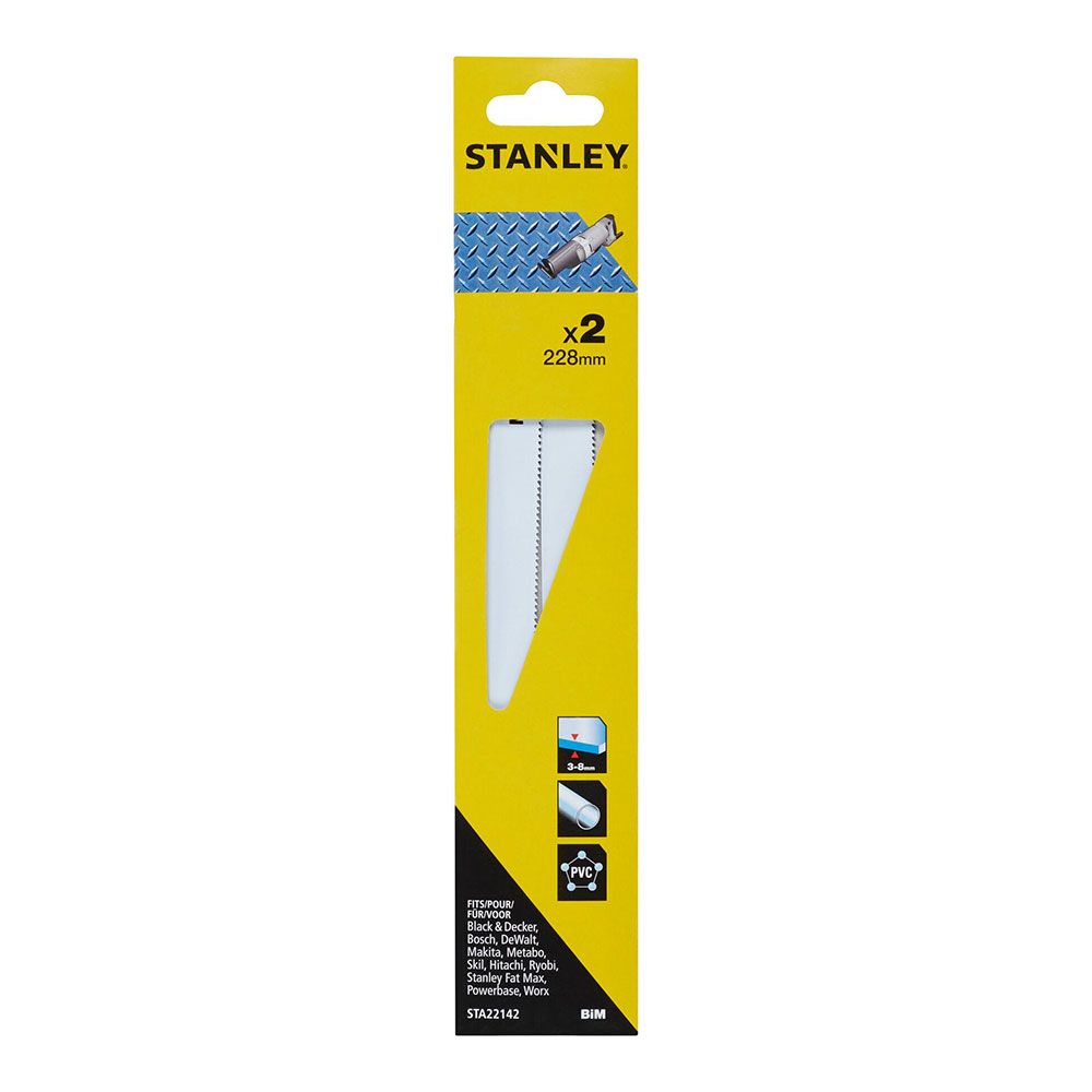 Hojas sierra de sable 22,8 cm bimetálicas metal grueso, pack 2 uds