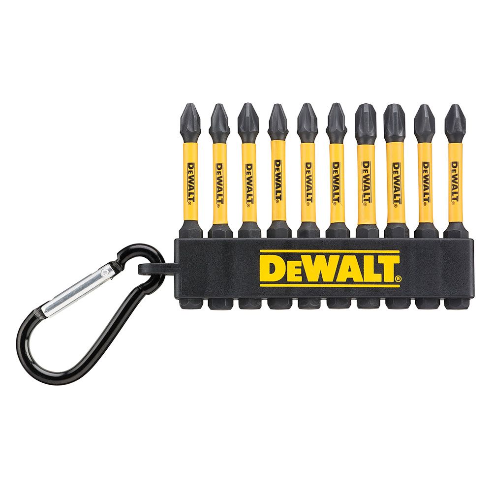 Puntas flextorq 57 mm pz 2, pz 3 y ph 2 con mosquetón, juego 10 piezas