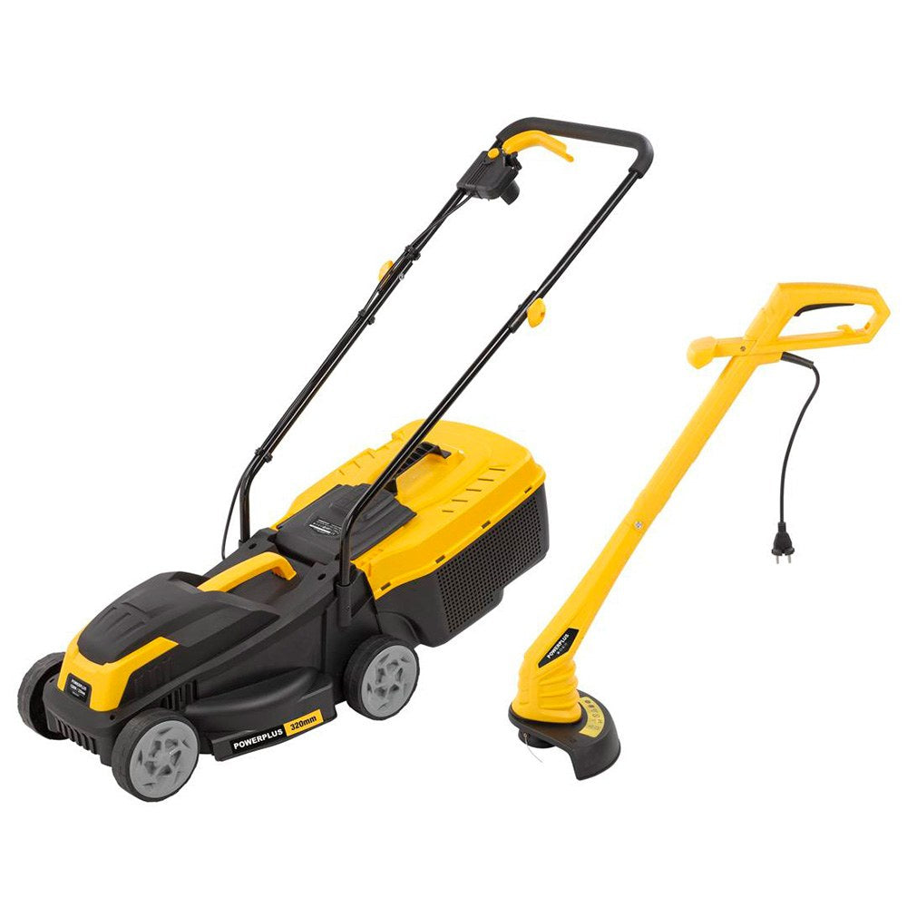 Cortacésped 1300 w 320 mm + cortabordes 250 w