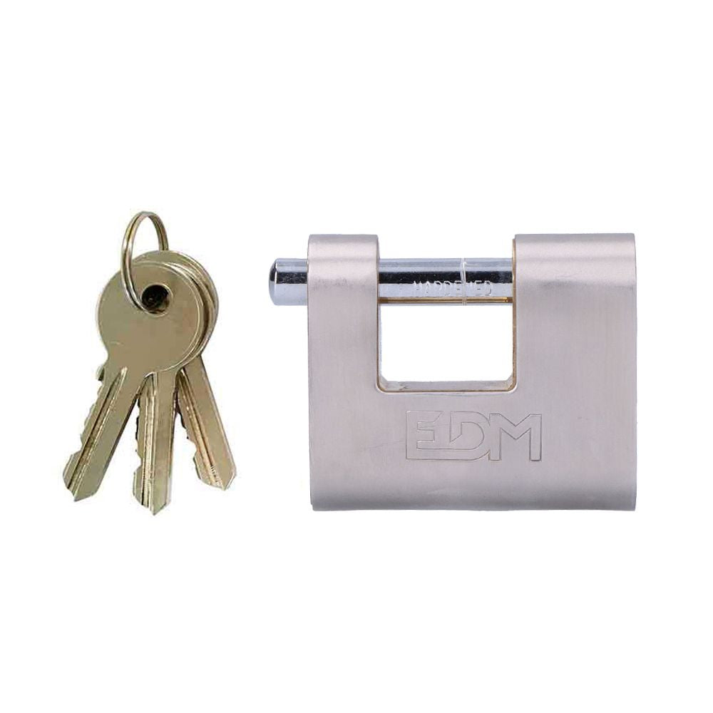 Candado de latón reforzado de seguridad 60 mm, blíster