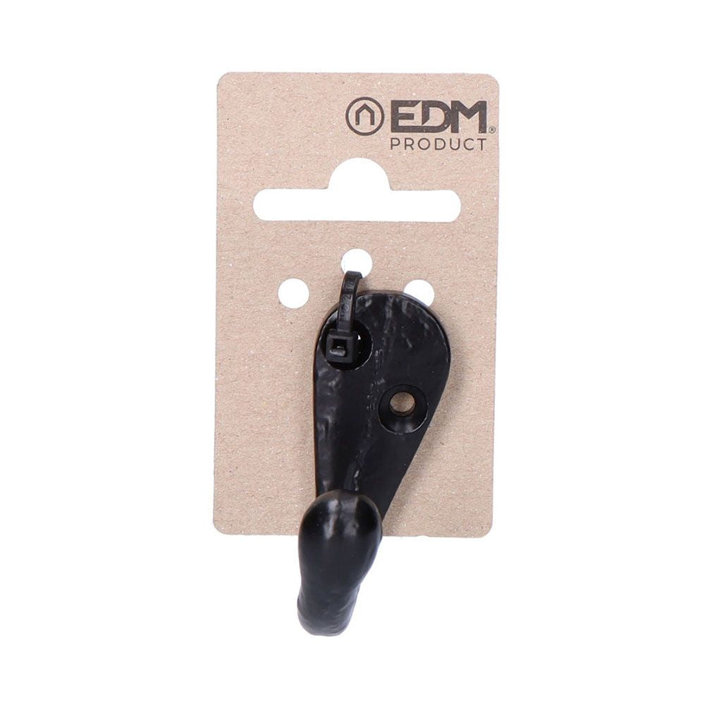 Colgador de forja negro 4 x 4,5 cm