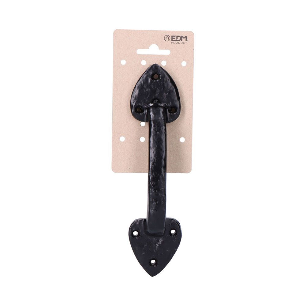 Tirador puerta 210mm forja negro