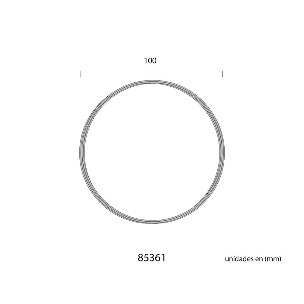 Alambre aluminio dorado, calibre ø1,5 mm x 5 m