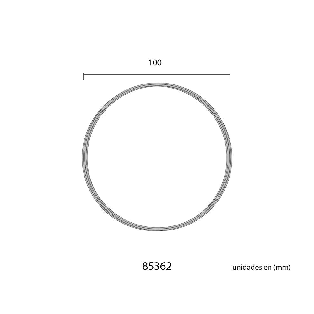 Alambre aluminio negro, calibre ø1,5 mm x 5 m