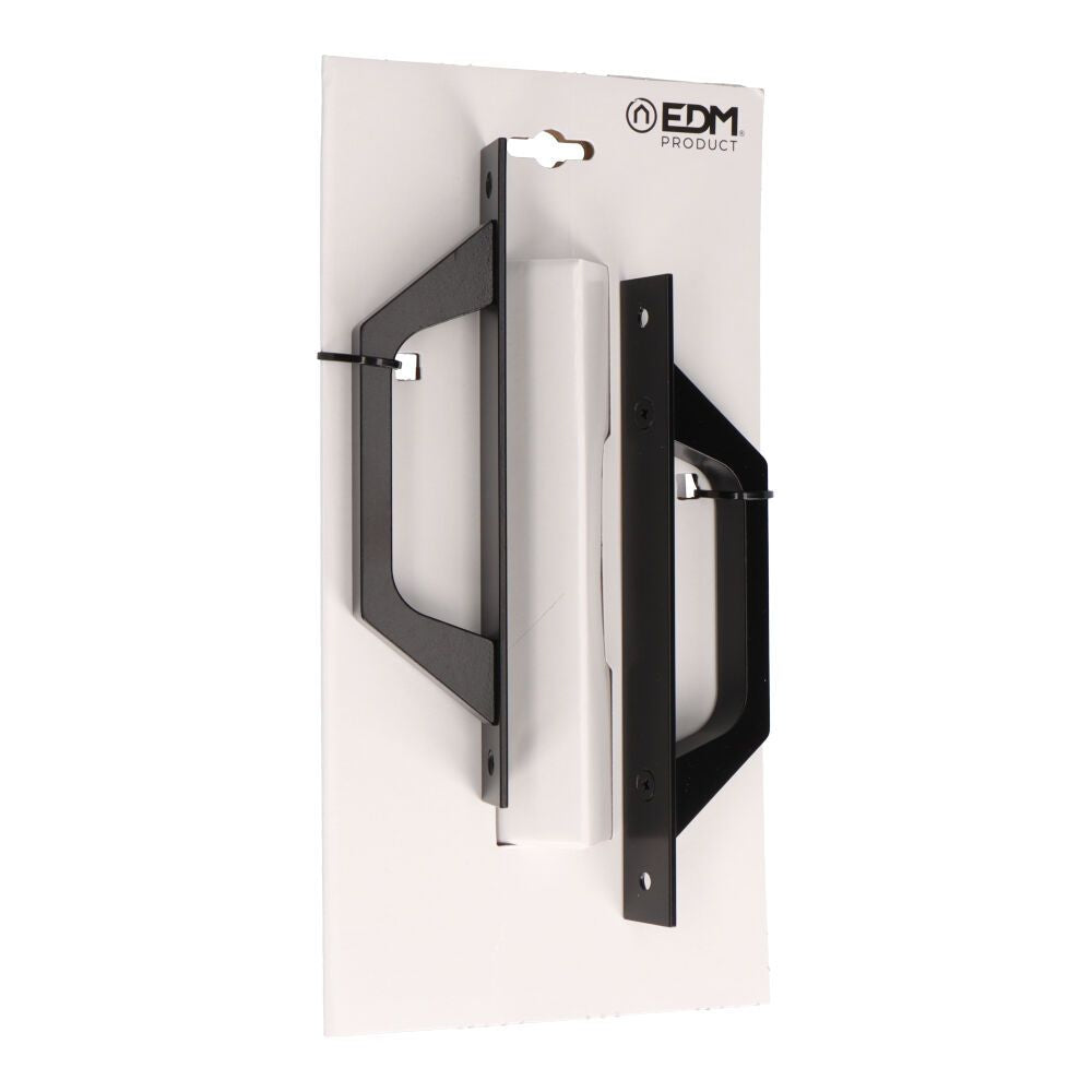 Asas placa recta 6804 aluminio negro