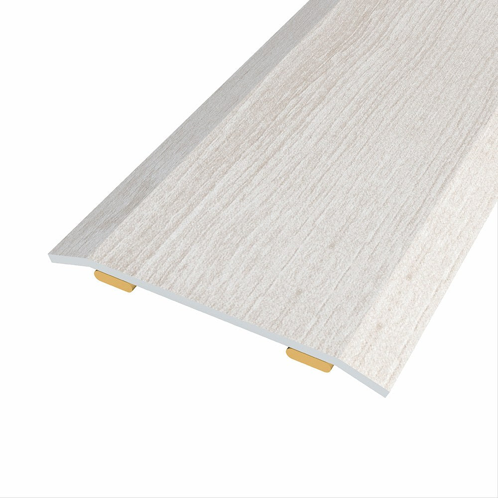 Junta de acero para mismo nivel, 40 x 3,5 mm, adhesiva, flooring, roble gris, 83 cm
