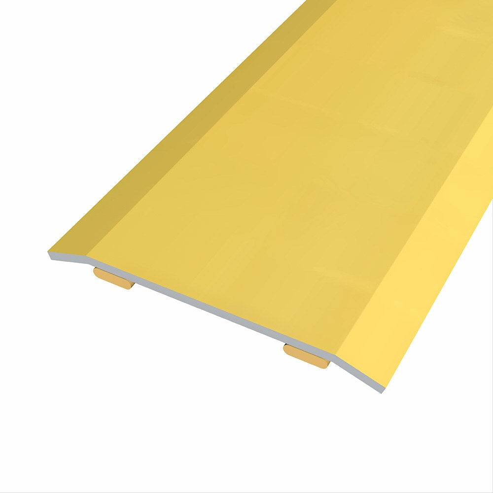 Junta de acero para mismo nivel, 40 x 3,5 mm, adhesiva, flooring, dorada, 166 cm