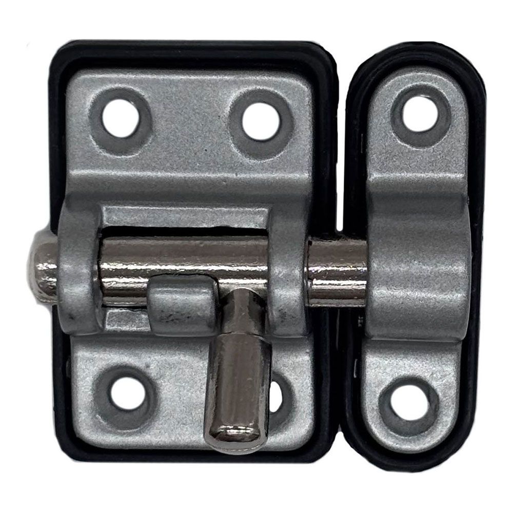 Pasador reforzado base plástica 25 mm cromo mate