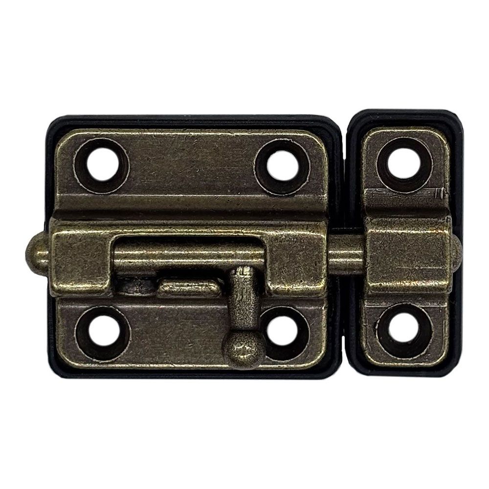 Pasador cerrojo base plástica 35 mm cuero