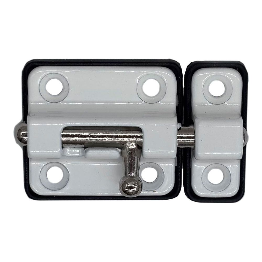 Pasador cerrojo base plástica 35 mm blanco