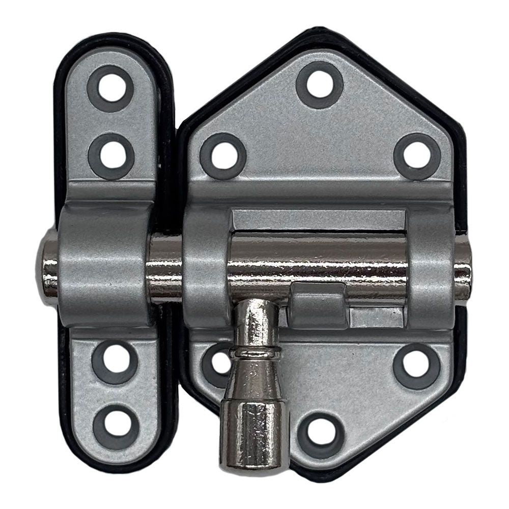 Pasador reforzado base plástica 30 mm cromo mate