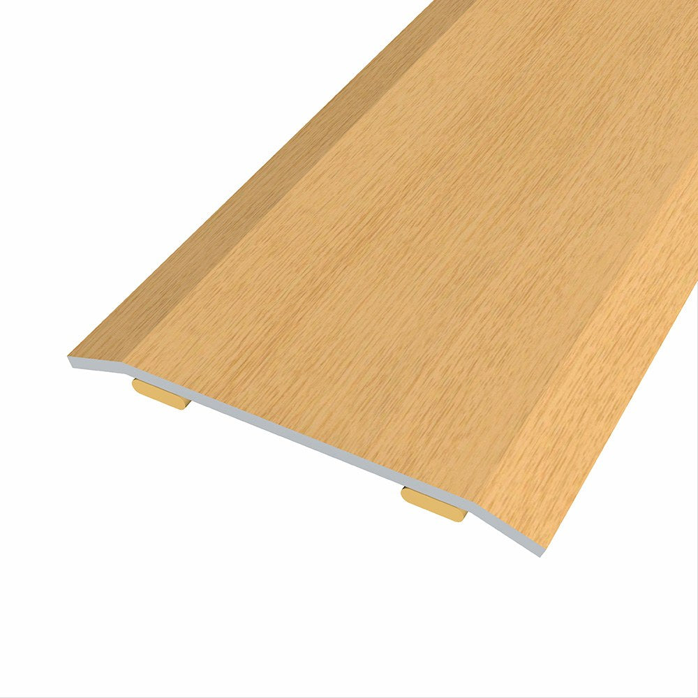 Junta de acero para mismo nivel, 40 x 3,5 mm, adhesiva, flooring, roble rústico, 166 cm