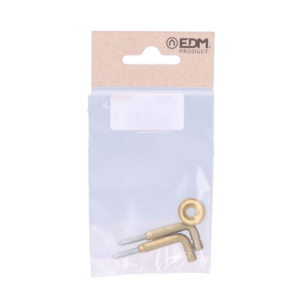 Alzapaños torneados latón 25 mm. recogedor de cortina, 2 uds
