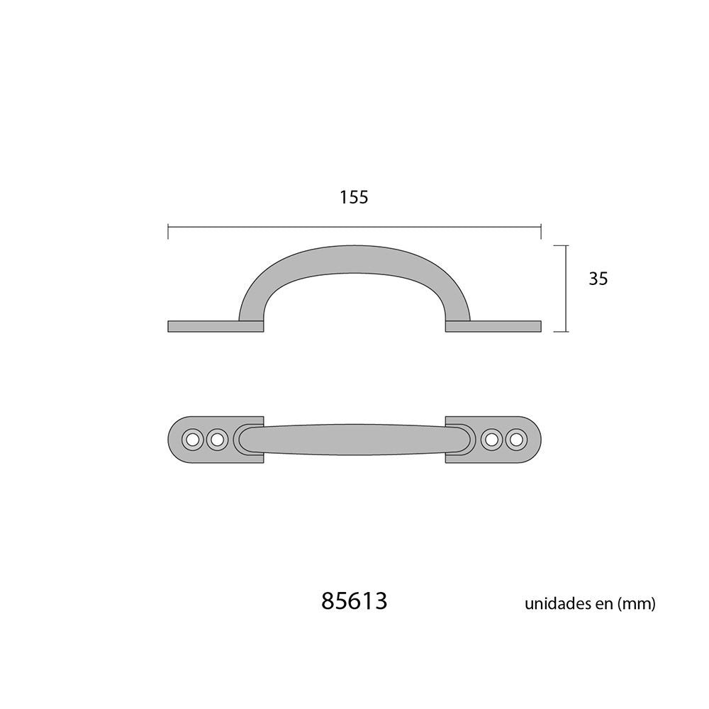 Tirador plano 155mm h° antiguo edm