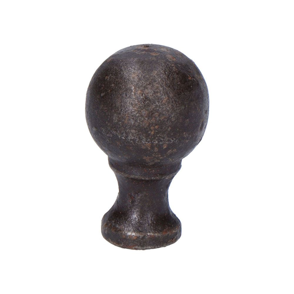 Pomo bola 18 mm hierro antiguo