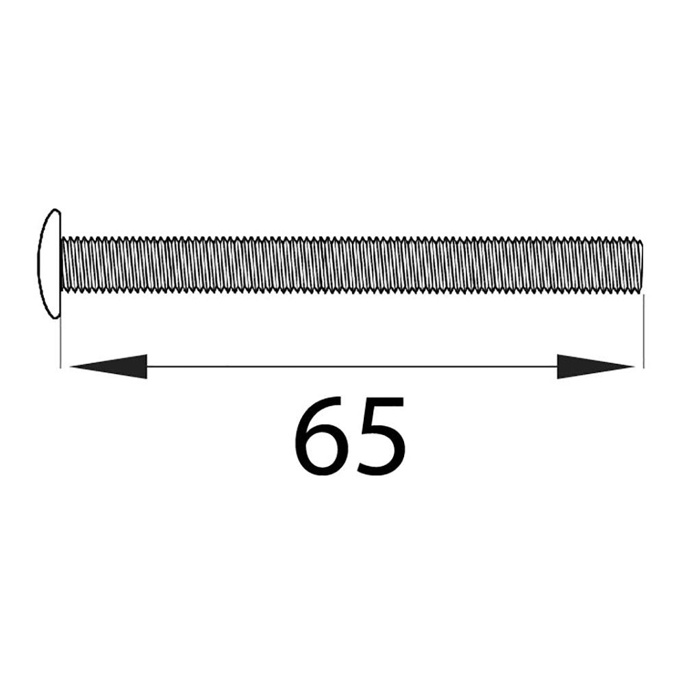 Tornillo cilindro trn16 m5x65mm níquel
