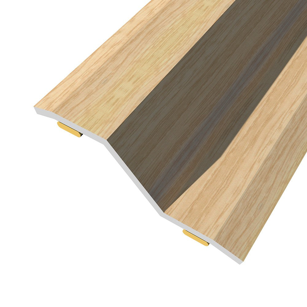 Junta de acero para desnivel 8-14 mm, adhesiva, flooring, yellowstone, 83 x 3,6 cm