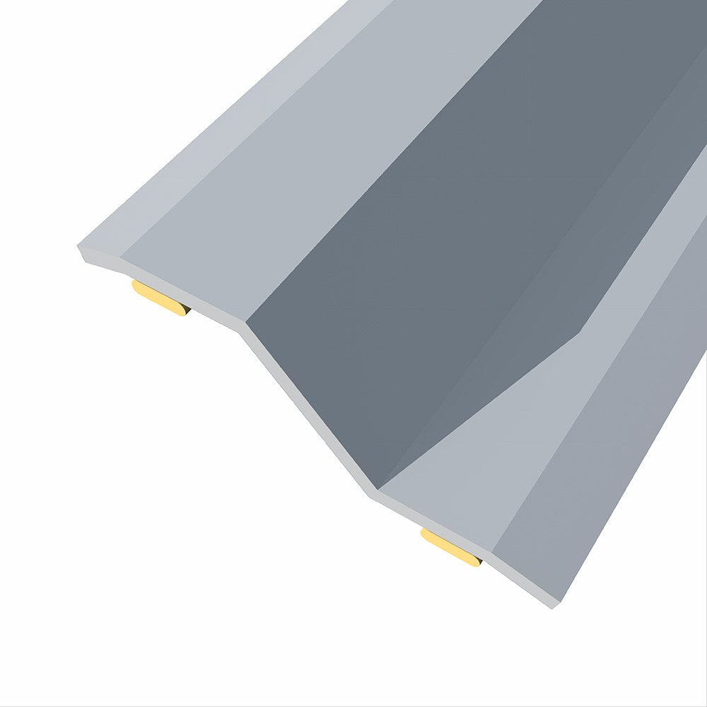 Junta de acero para desnivel 8-14 mm, adhesiva, flooring, inox, 166 x 3,6 cm