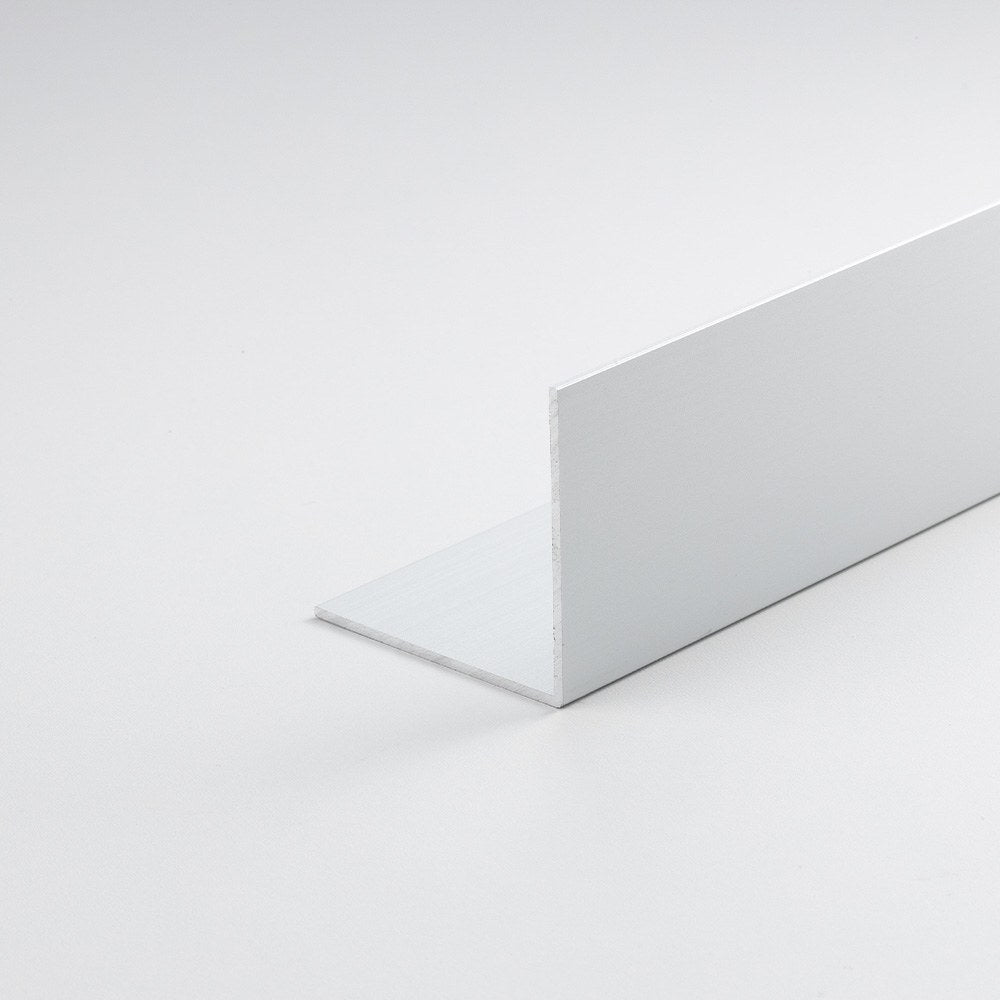 Perfil bricolaje ángulo aluminio pintado blanco 1000 x 25 x 25 mm