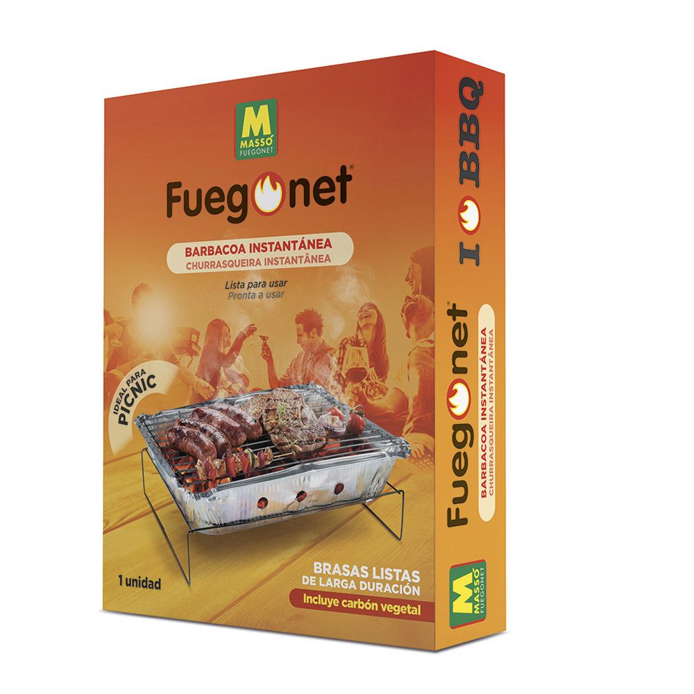 Barbacoa instantánea fuegonet
