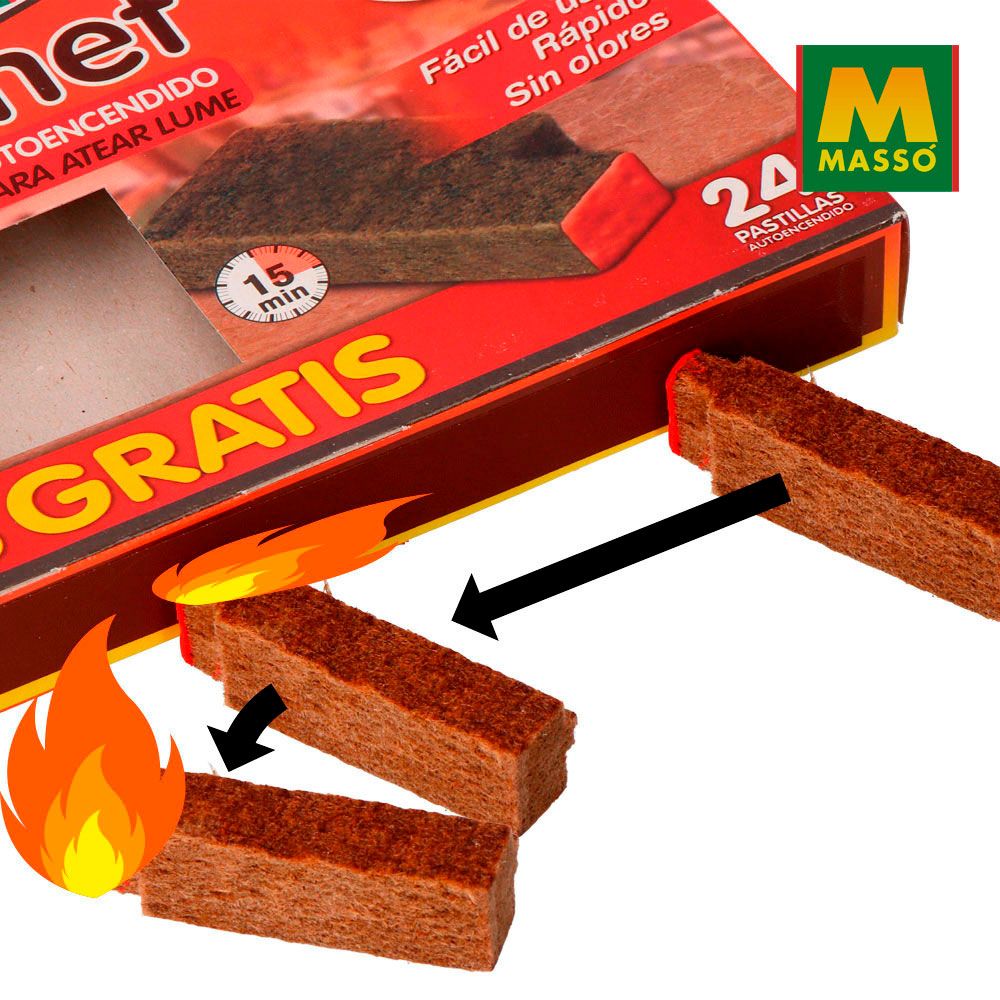 Pastillas de encendido ecologicas, 16 + 8 uds