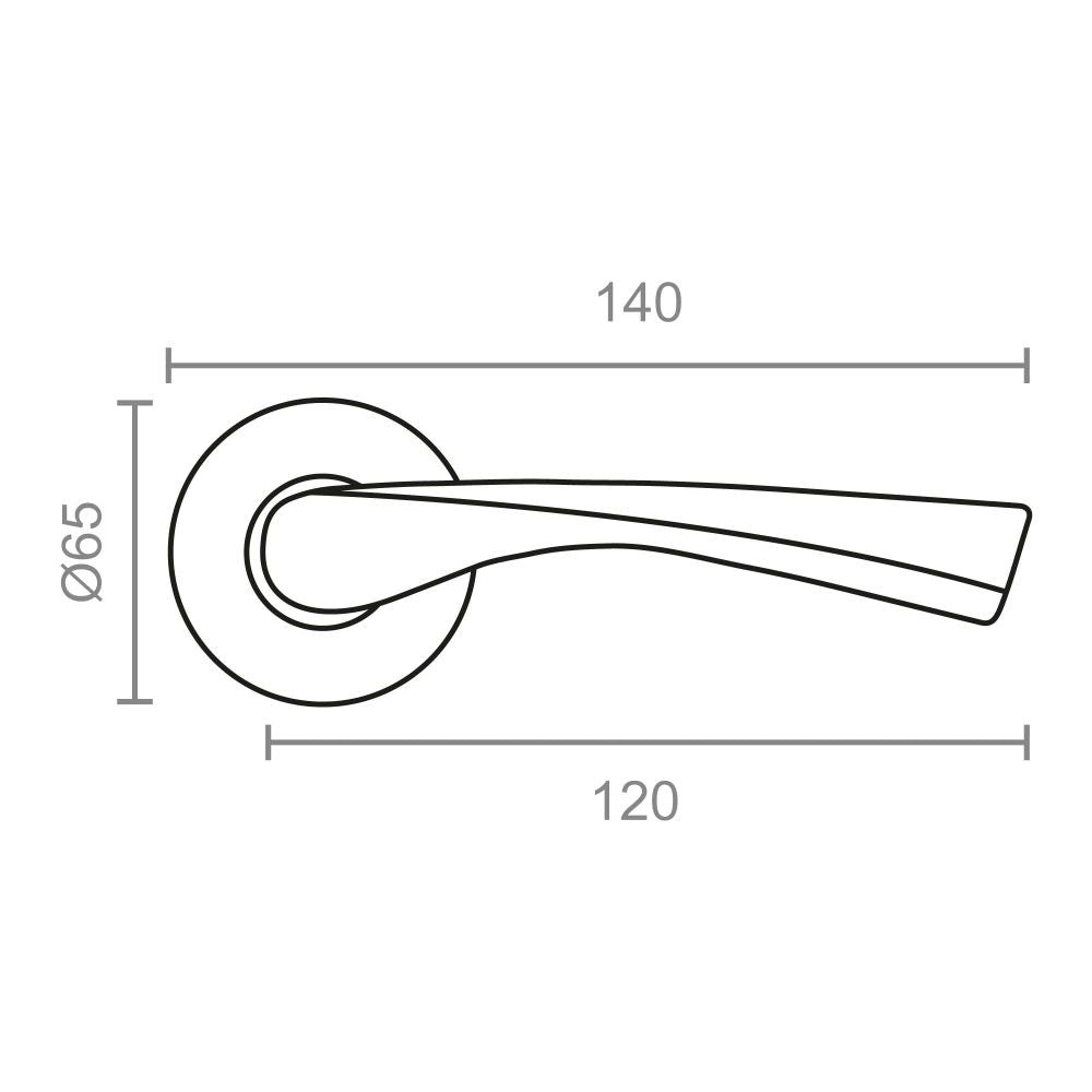 Juego roseta 707 latón ø 65 x 120 mm