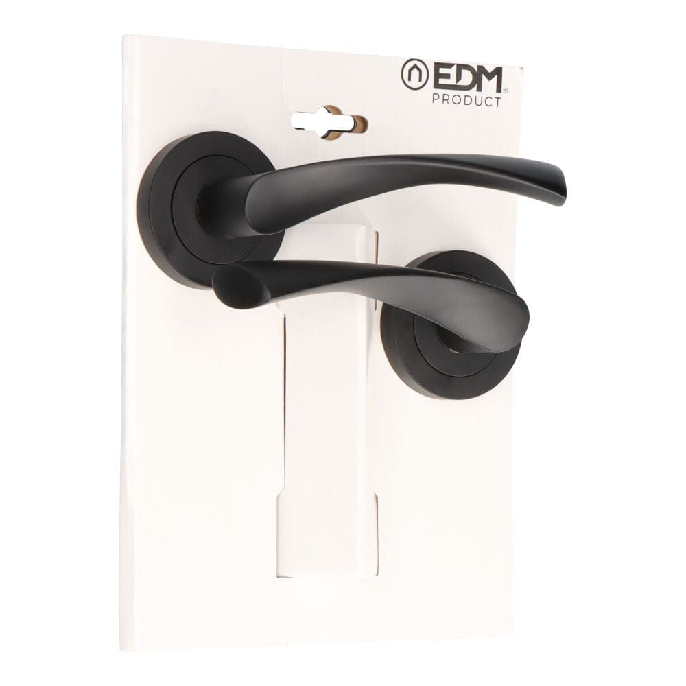 Juego roseta 707 negro ø 65 x 120 mm