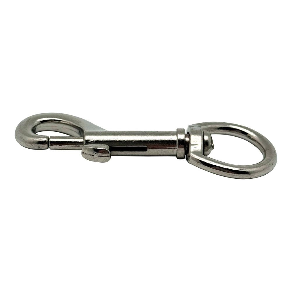 Mosquetón llavero anilla, msq05, acero niquelado, 82 mm, 3/4"