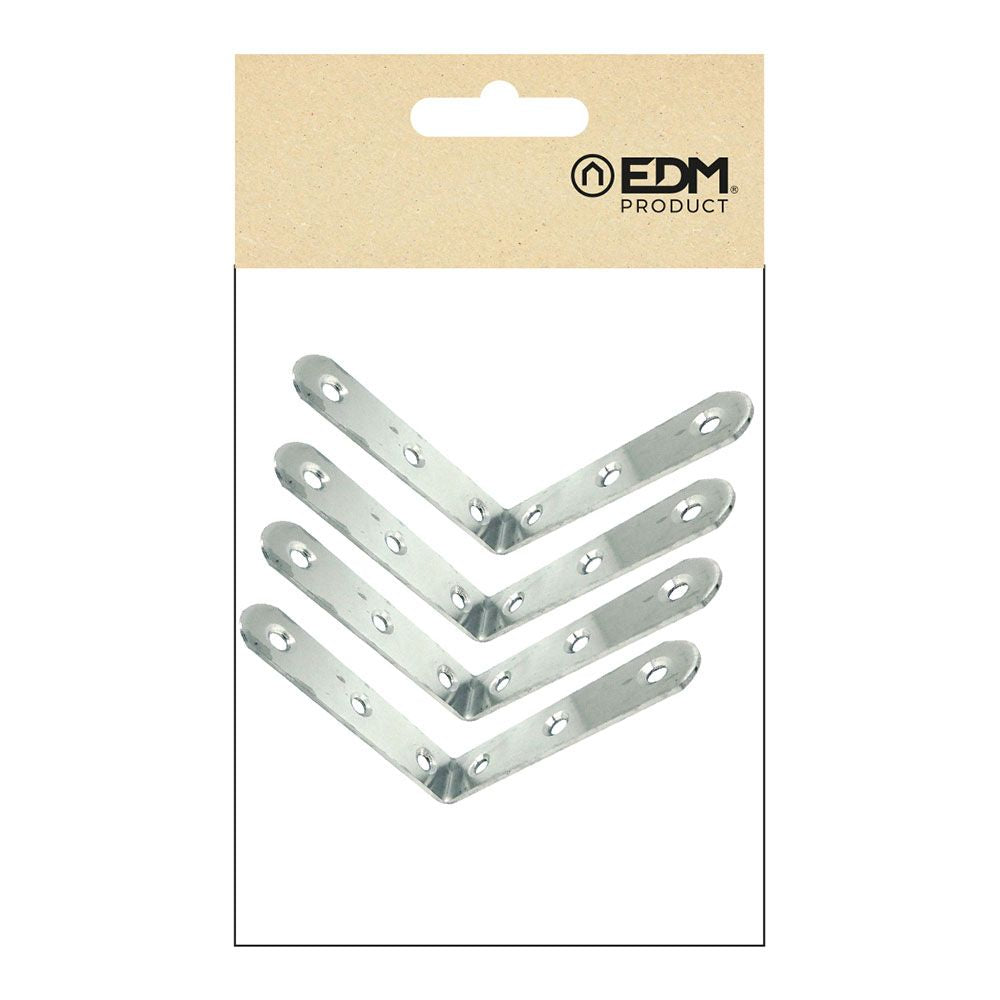 Ángulo refuerzo an24, acero inoxidable, 80 x 80 x 19 mm. 4 unidades