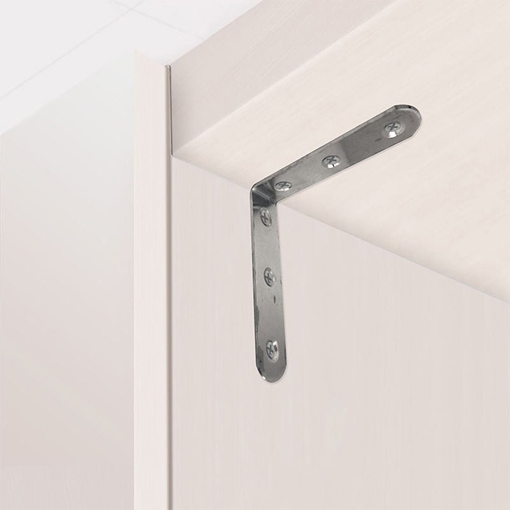 Ángulo refuerzo an24, acero inoxidable, 80 x 80 x 19 mm. 4 unidades