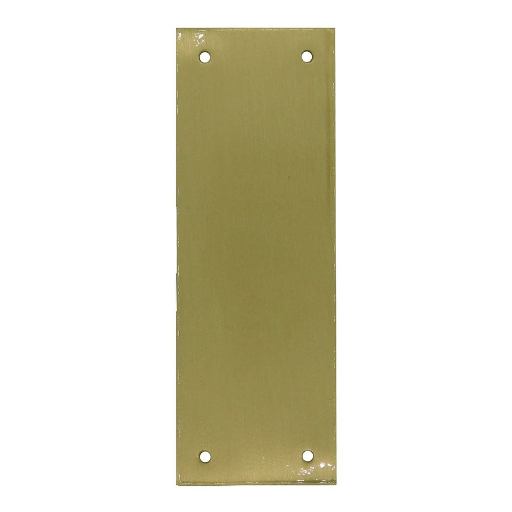 Placa ciega, modelo plp12, de latón con acabado latón satinado, 90 x 250 mm