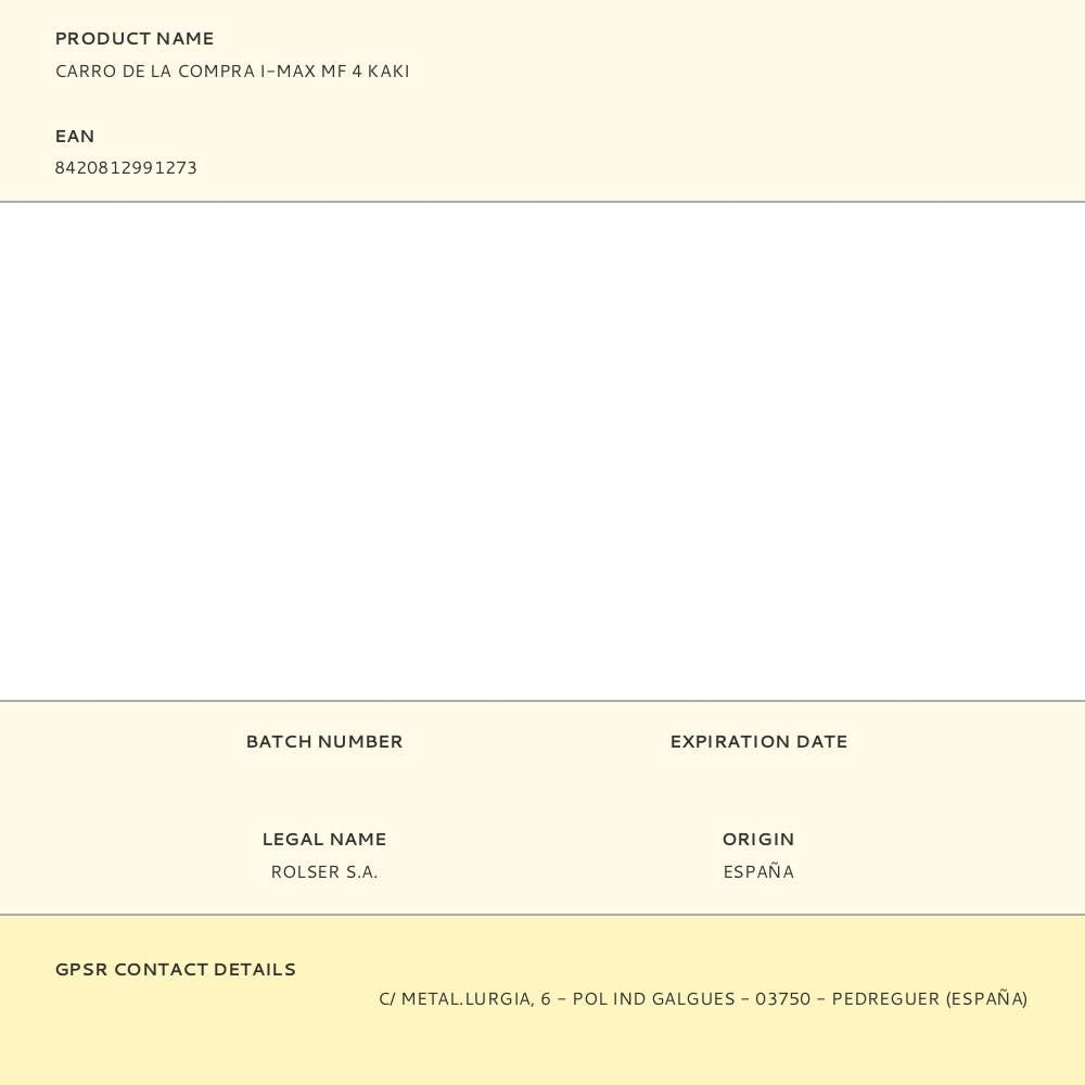 Carro de la compra i-max mf 4 kaki