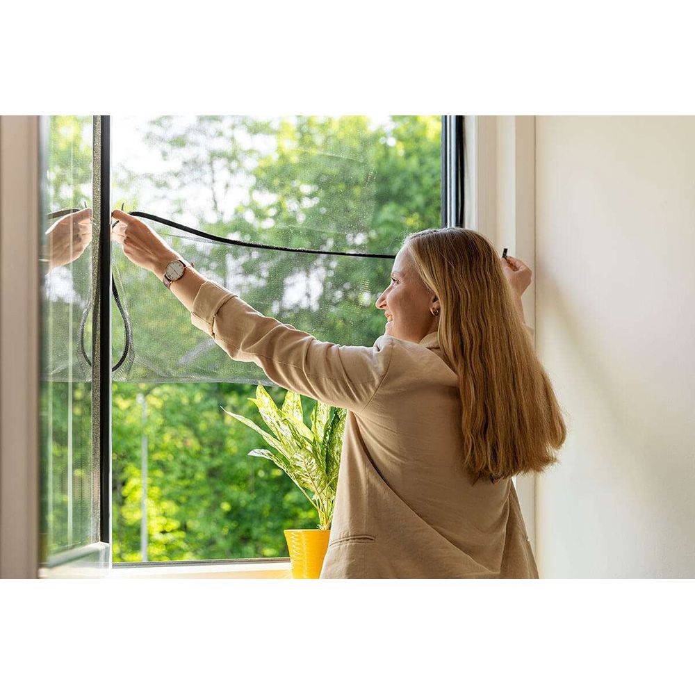 Mosquitera easy open, antracita, 130 x 150 cm