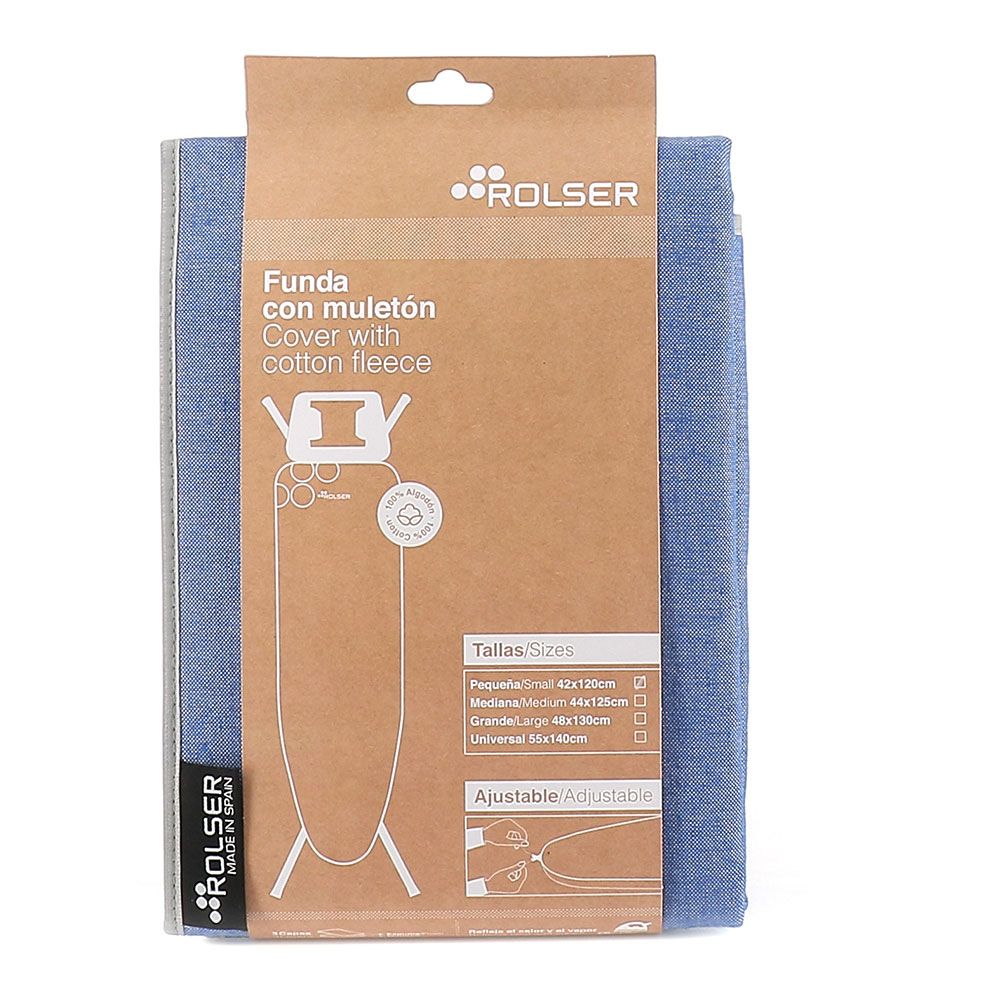 Funda color azul para tablas de planchar 120 x 42 cm