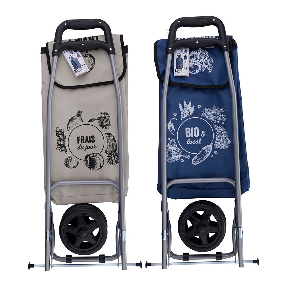 Carro de la compra 2 ruedas 25 l 91 x 34 x 26 cm, colores surtidos