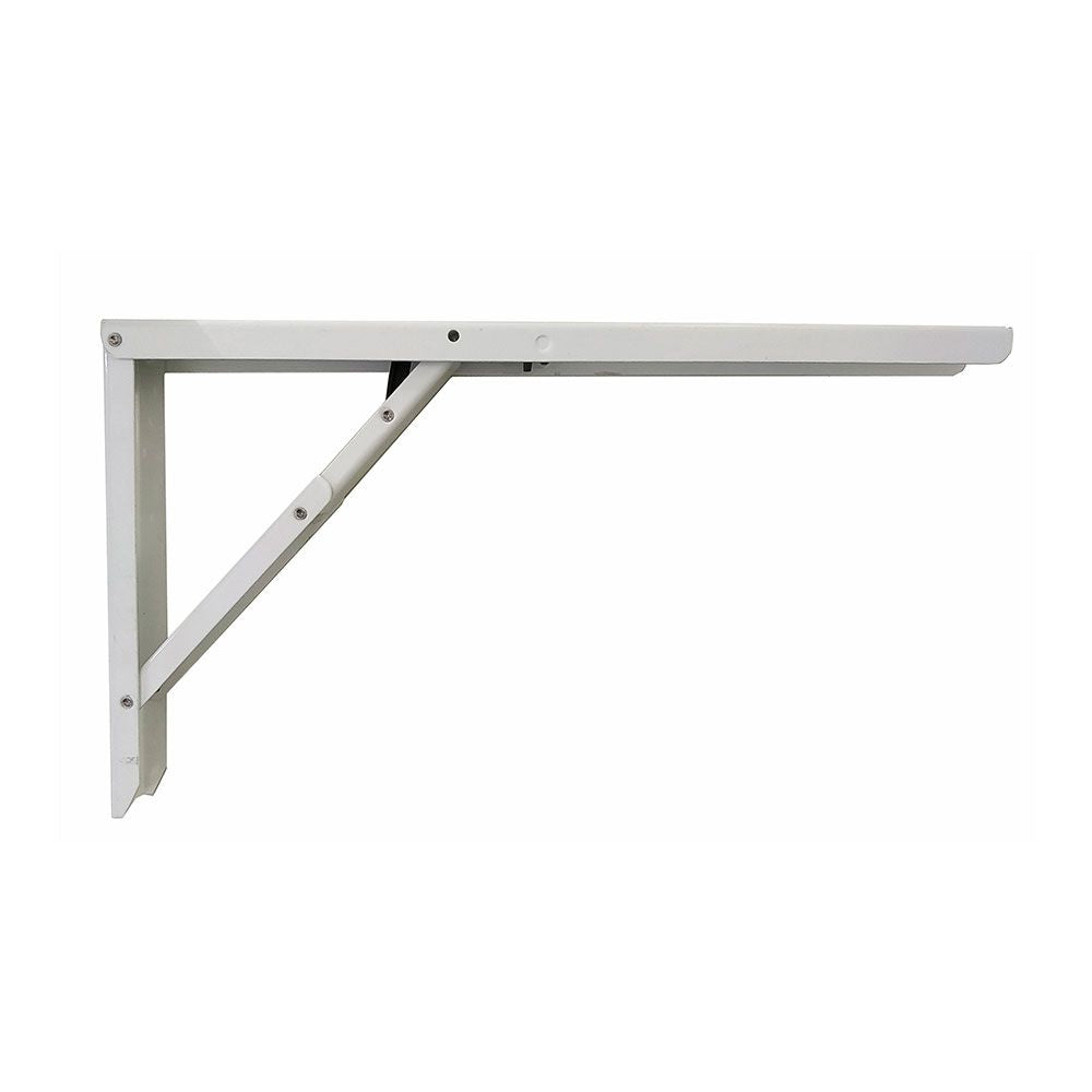 Escuadra de acero plegable abat-table blanco 30 x 52 cm