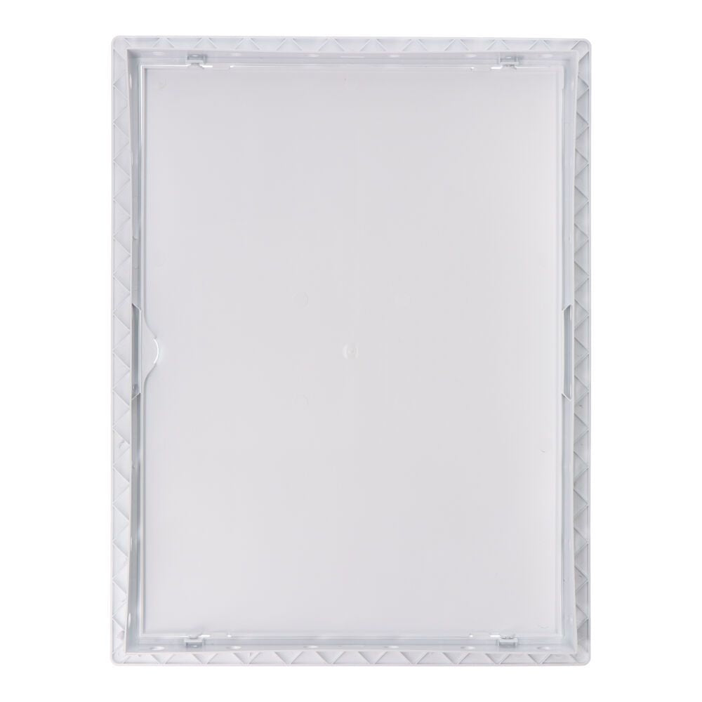 Tapa de registro rectangular empotrable abs 30x40cm blanca