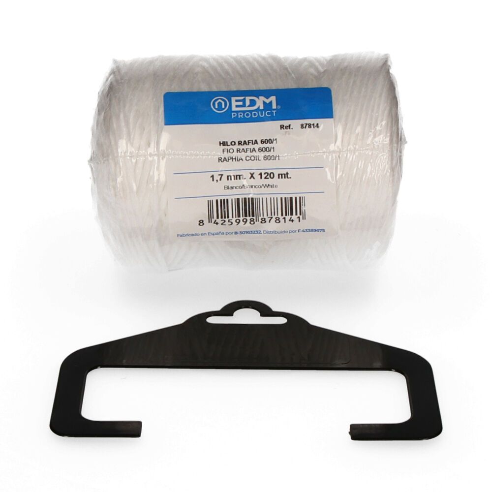 Cordel rafia blanco 600/1 calibre 1,7 mm x 120 m