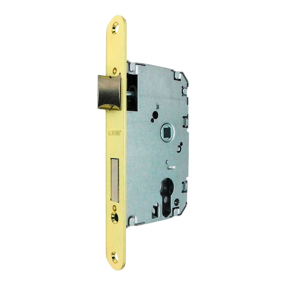 Cerradura embutir c/r cre03 40/47 mm latonado