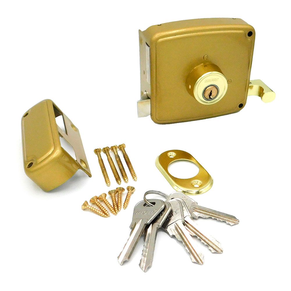 Cerradura sobreponer crs02 derecha 60 x 120 mm pintado oro