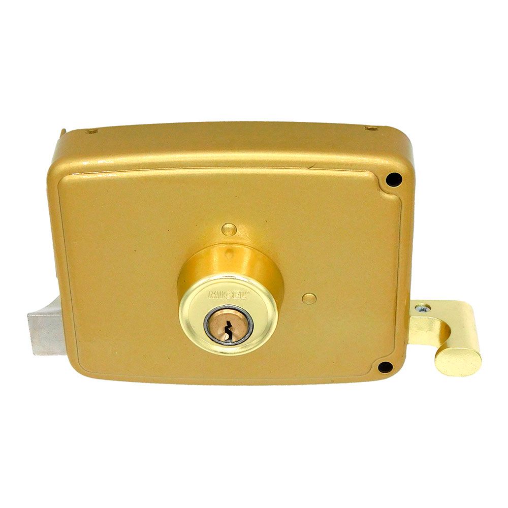 Cerradura sobreponer crs02 derecha 60 x 120 mm pintado oro