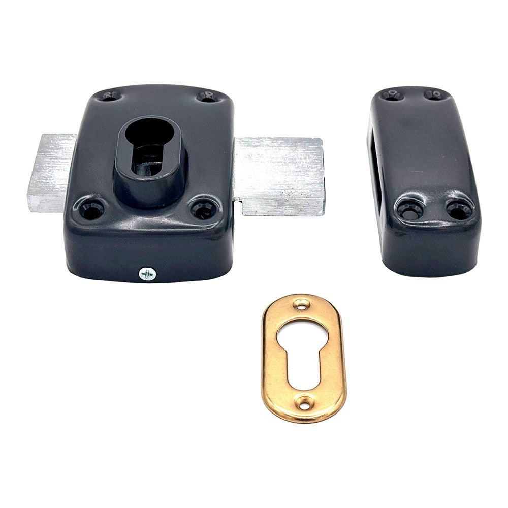 Cerrojo sobreponer sin cilindro crr16 pintado gris